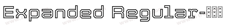 Expanded Regular字体转换 Expanded Regular字体转换